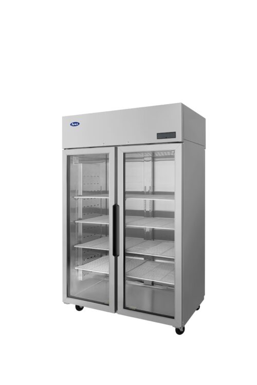 Atosa PLUS-R2-GS-S-PT Top Mount Pass-Thru Glass-door Refrigerators