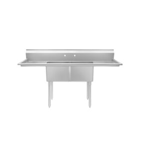 Atosa SS2424F21D24 Two Compartment Sink