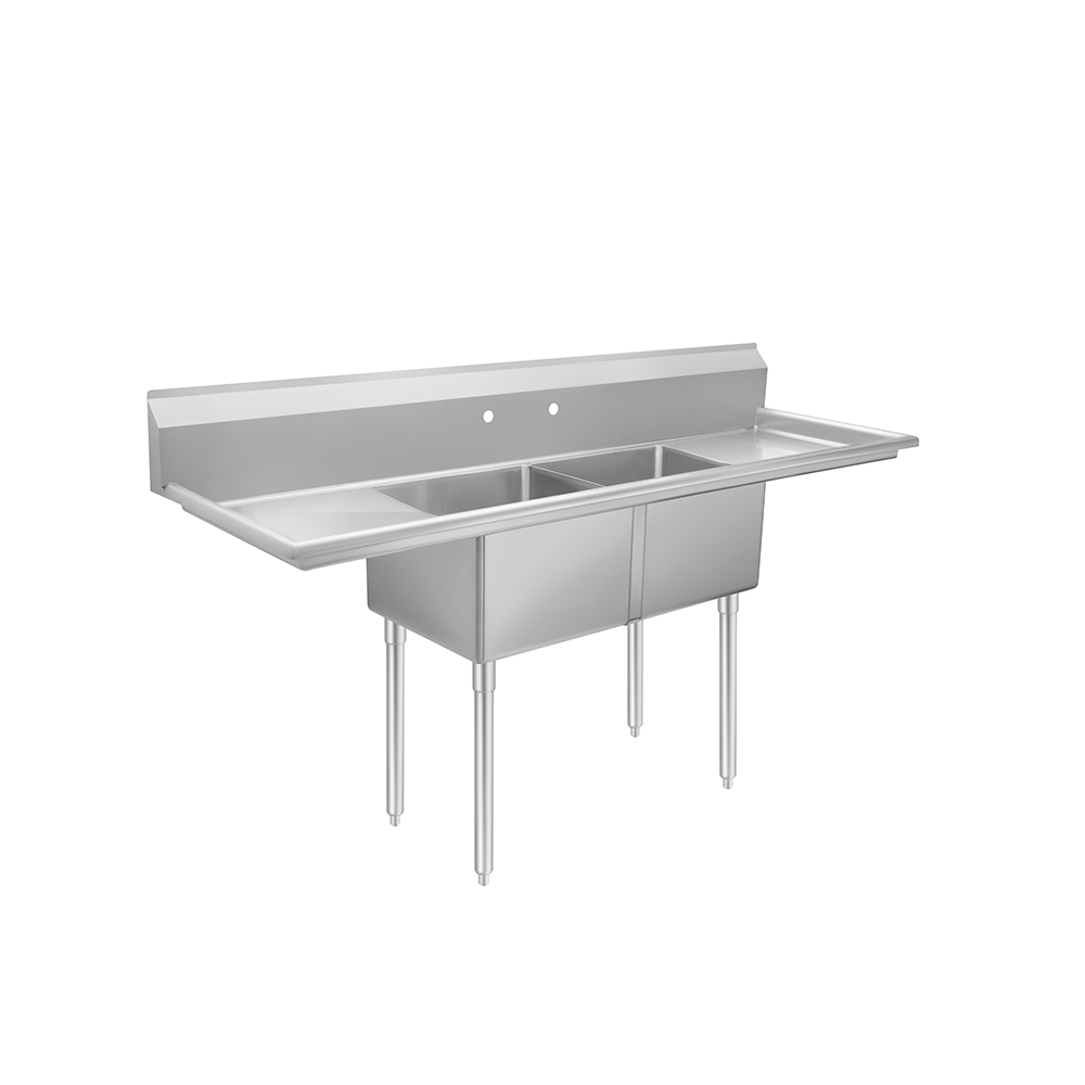 Atosa SS2424F21D24 Two Compartment Sink