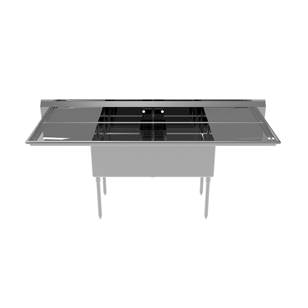 Atosa SS2424F22D24 Two Compartment Canadian Style Sinks
