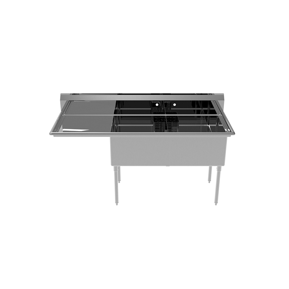 Atosa SS2424F22L24 Two Compartment Canadian Style Sinks
