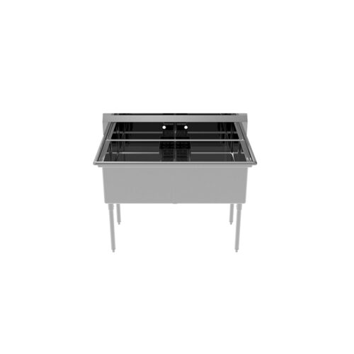 Atosa SS2424F22N Two Compartment Canadian Style Sinks