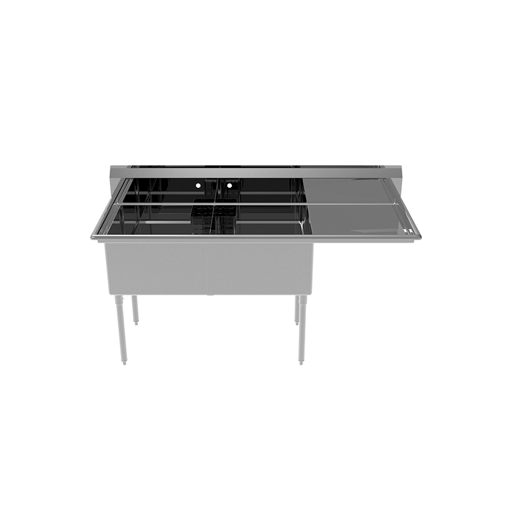 Atosa SS2424F22R24 Two Compartment Canadian Style Sinks