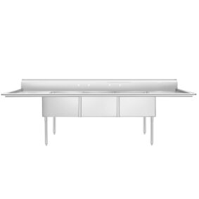 Atosa SS2424F31D24 Three Compartment Sinks