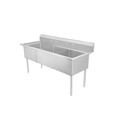 Atosa SS2424F31N Three Compartment Sink