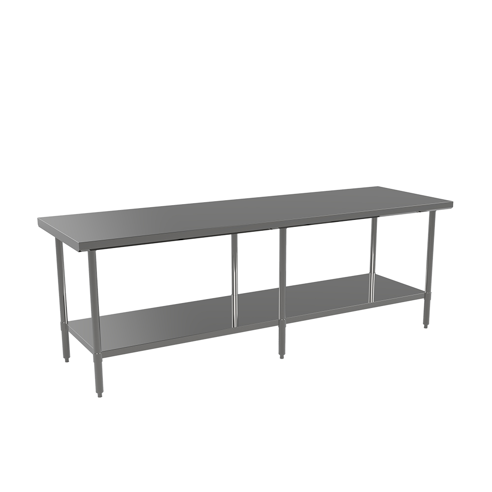 Atosa ST3684EC 36″ x 84″ Work Table Flat Top Shelf Styled