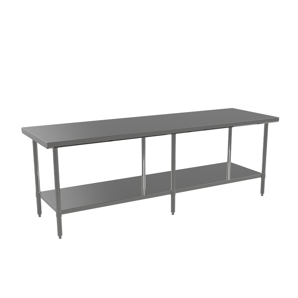 Atosa ST3096EC 30" x 96" Stainless Steel Work Table with Undershelf