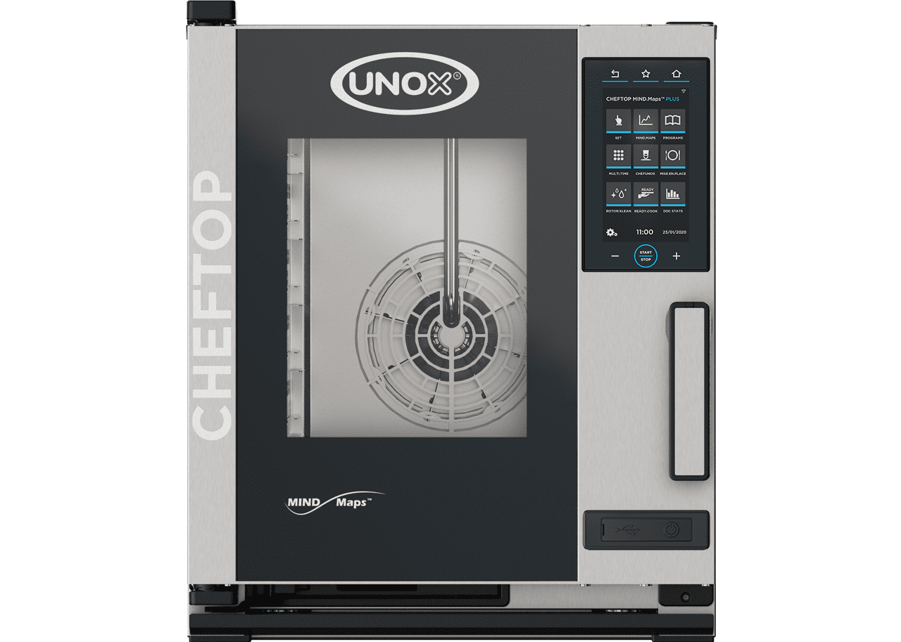 UNOX CHEFTOP MIND.Maps™ PLUS COMPACT XACC-0513-EPRM – 5 x GN 1/1 Electric Countertop Combi Oven