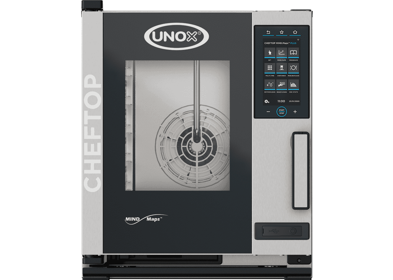 UNOX CHEFTOP MIND.Maps™ PLUS COMPACT XACC-0513-MPRM – 5 x GN 1/1 Electric Countertop Combi Oven