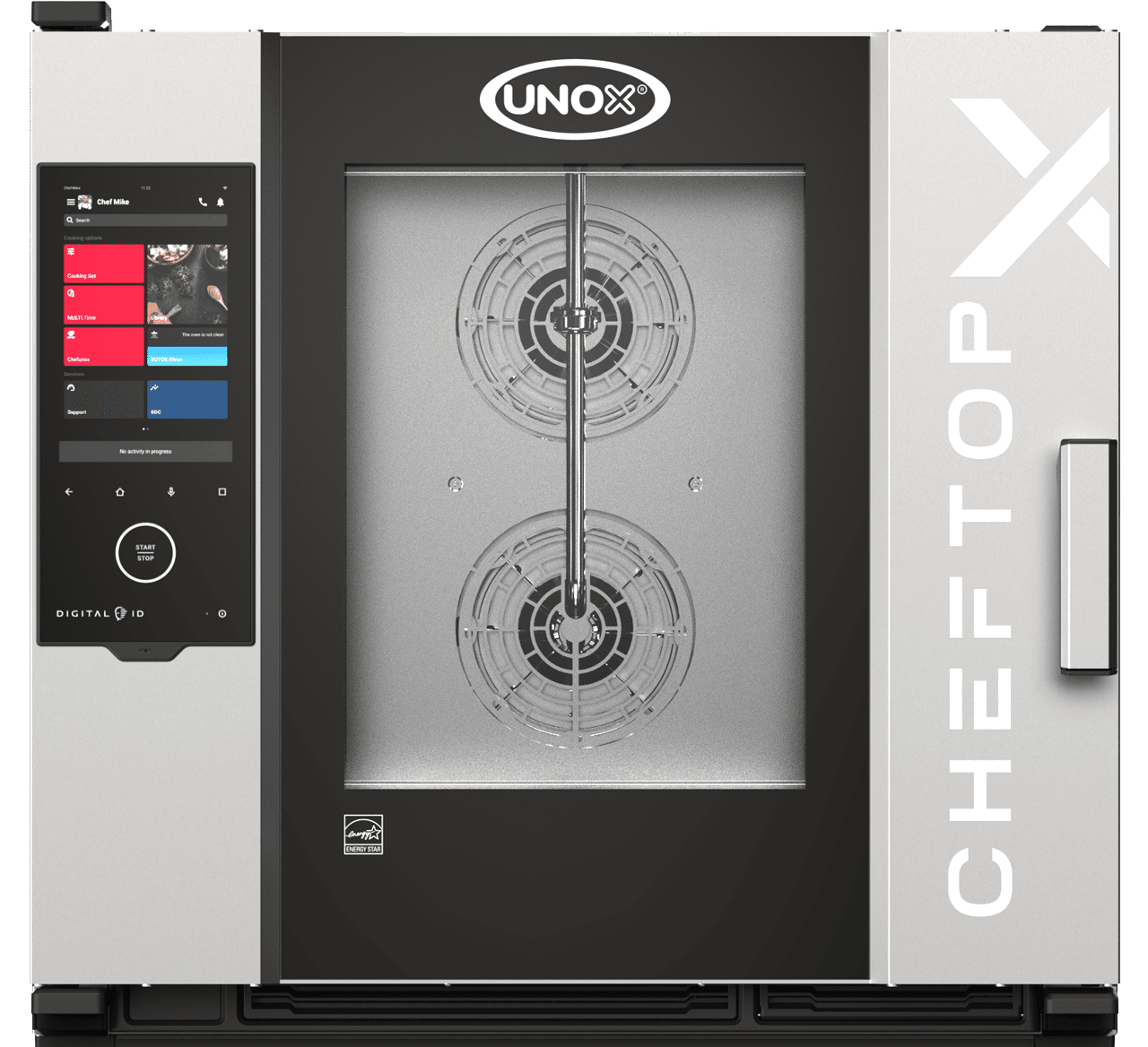 UNOX CHEFTOP-X™ Digital.ID™ XADA-06FS-EXRS-POE – 6 x 18"x26" Electric Countertop Combi Oven