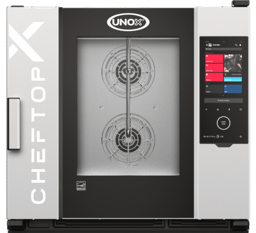 UNOX CHEFTOP-X™ Digital.ID™ XADA-06FS-GXRS – 6 x 18"x26" Gas Countertop Combi Oven