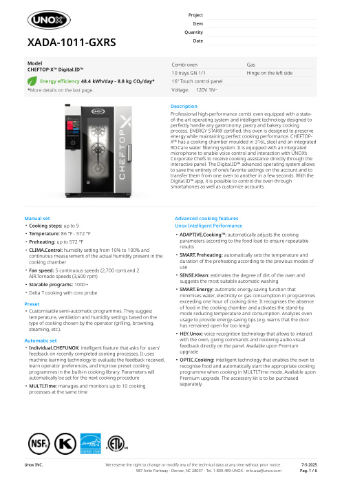 SPEC SHEET