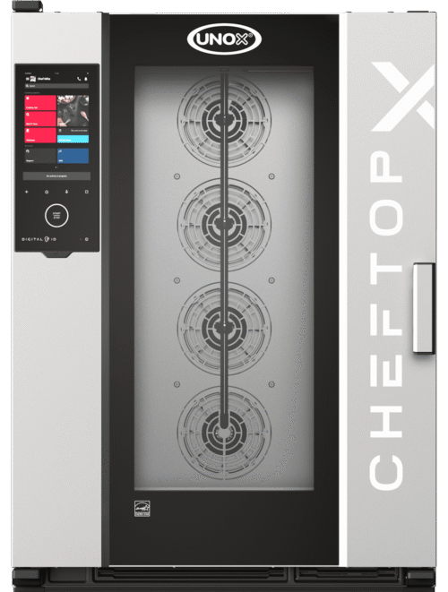 UNOX CHEFTOP-X™ Digital.ID™ XADA-10FS-EXRS-PO – 10 x 18"x26" Electric Countertop Combi Oven