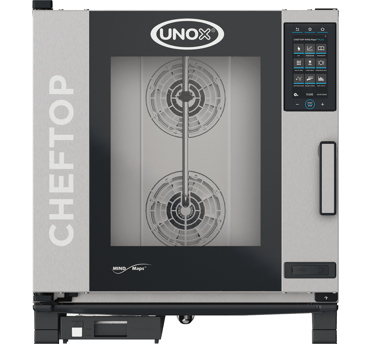 UNOX CHEFTOP MIND.Maps™ PLUS XAVC-0711-GPRM – 7 x GN 1/1 Gas Countertop Combi Oven