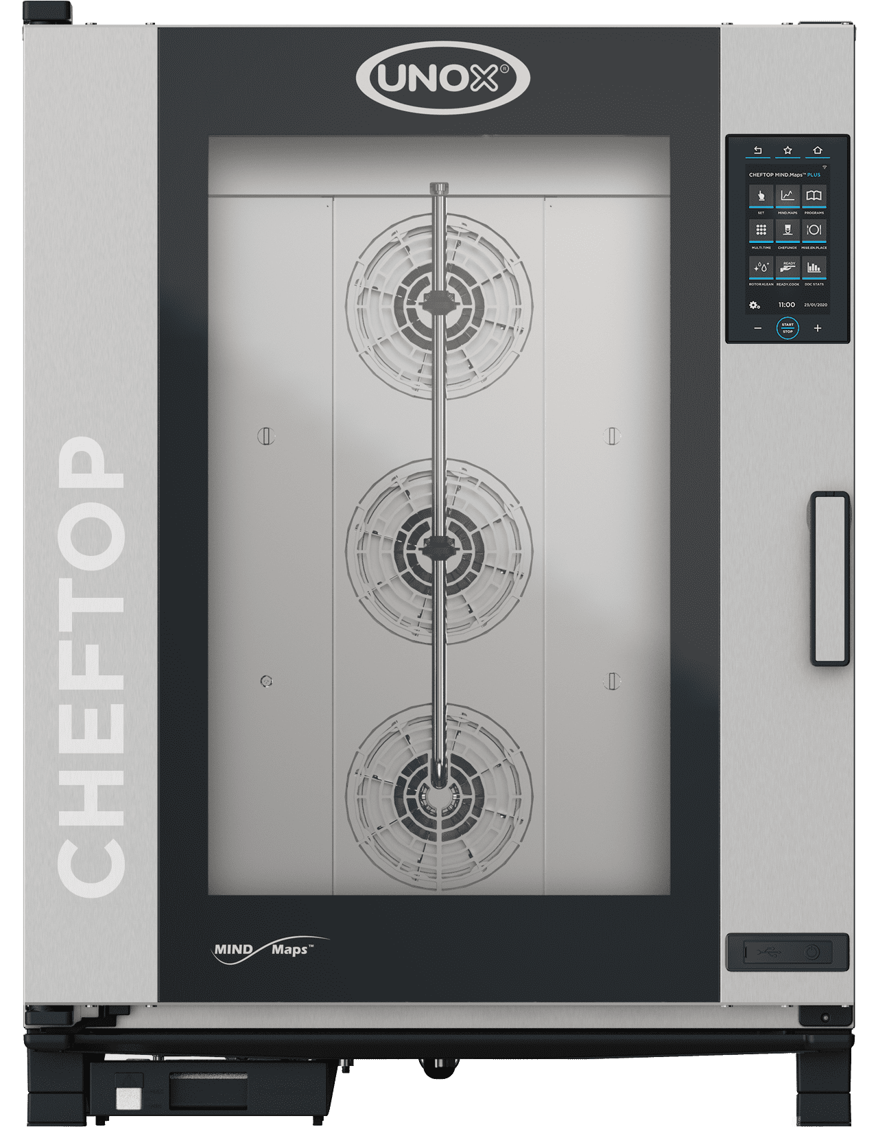 UNOX CHEFTOP MIND.Maps™ PLUS XAVC-10FS-GPRM – 10 x 18"x26" Gas Countertop Combi Oven