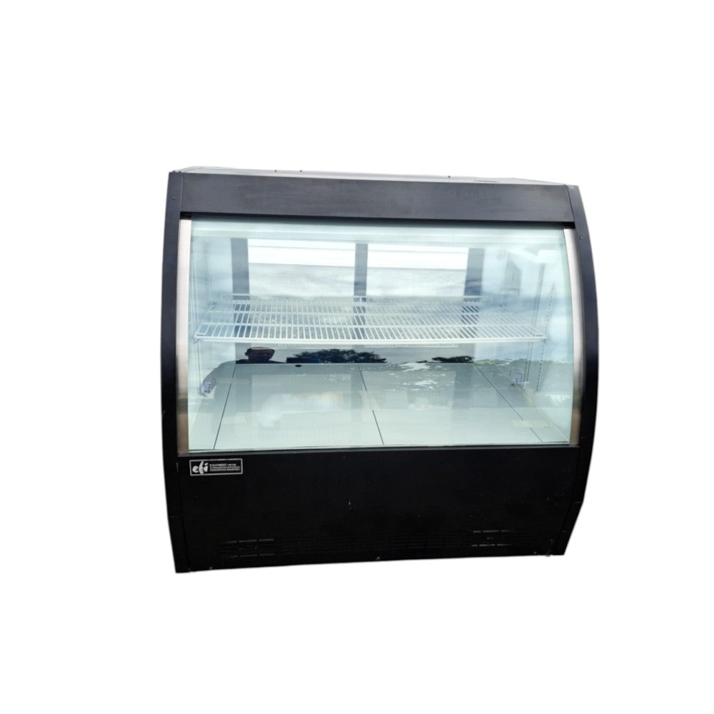 Used EFI CDC-1200B 48" Black Curved Glass Deli Case – Certified Pre-Owned, 1 Year Old