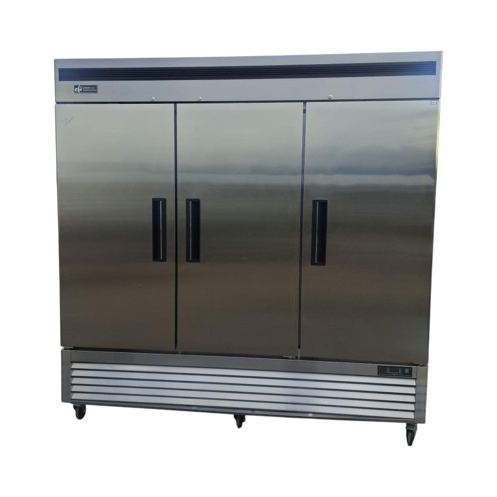 Used EFI C3-82VC 82" 3 Solid Door Reach-In Refrigerator – Certified Pre-Owned, 3 Years Old