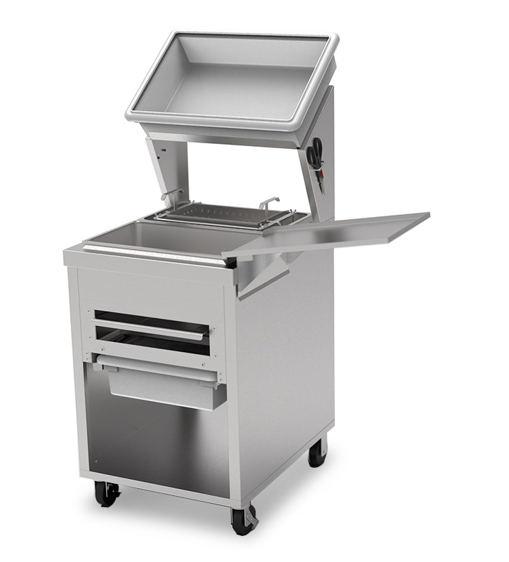 Giles BBT-O Open-Cabinet Breading & Batter Table