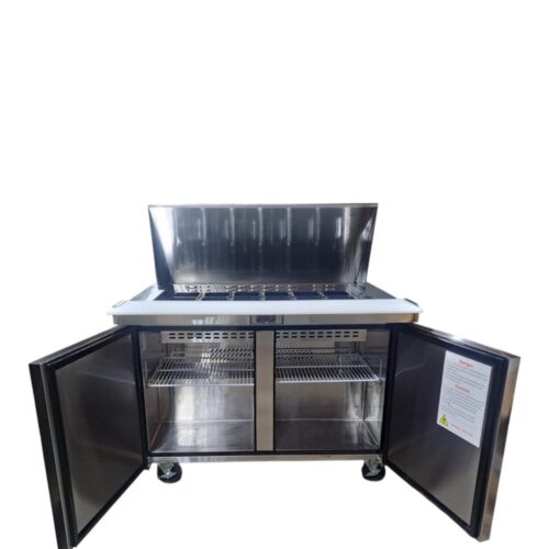 Used EFI CMDR2-48VC 48" 2-Door Mega Top Prep Table – Certified Pre-Owned