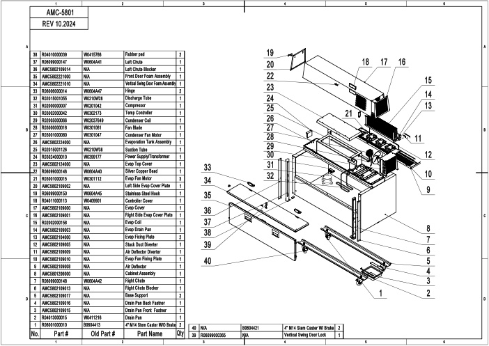 PARTS BREAKDOWN