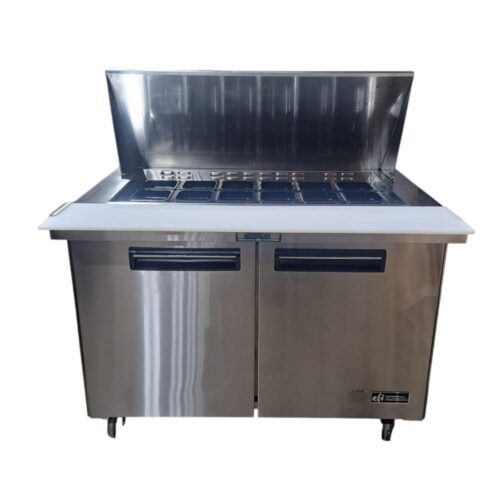 Used EFI CMDR2-48VC 48" 2-Door Mega Top Prep Table – Certified Pre-Owned