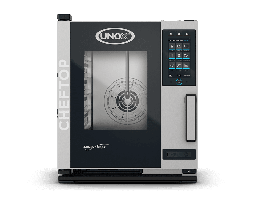 UNOX CHEFTOP MIND.Maps™ PLUS COMPACT XACC-0513-MPRM – 5 x GN 1/1 Electric Countertop Combi Oven