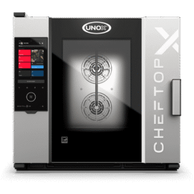 UNOX CHEFTOP-X™ Digital.ID™ XADA-06FS-GXRS – 6 x 18"x26" Gas Countertop Combi Oven