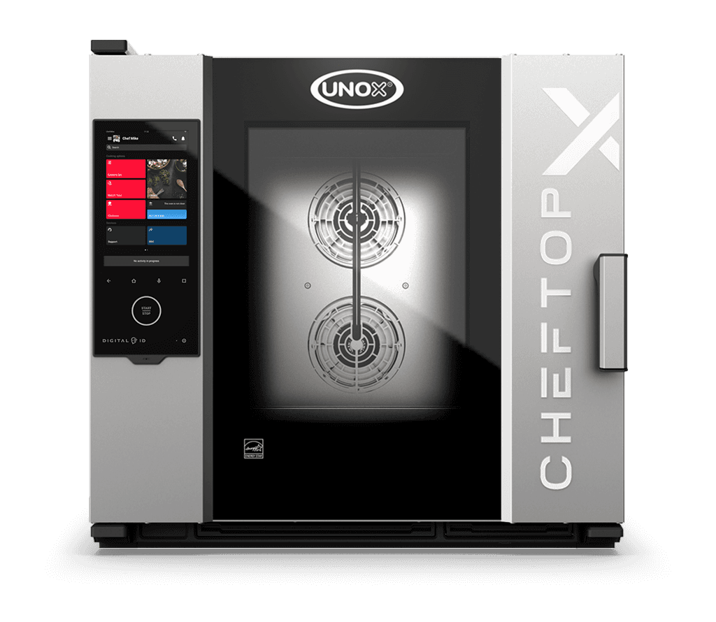 UNOX CHEFTOP-X™ Digital.ID™ XADA-06FS-GXRS – 6 x 18"x26" Gas Countertop Combi Oven