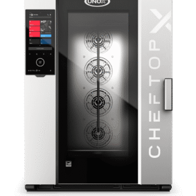 UNOX CHEFTOP-X™ Digital.ID™ XADA-10FS-EXRS-POE – 10 x 18"x26" Electric Countertop Combi Oven
