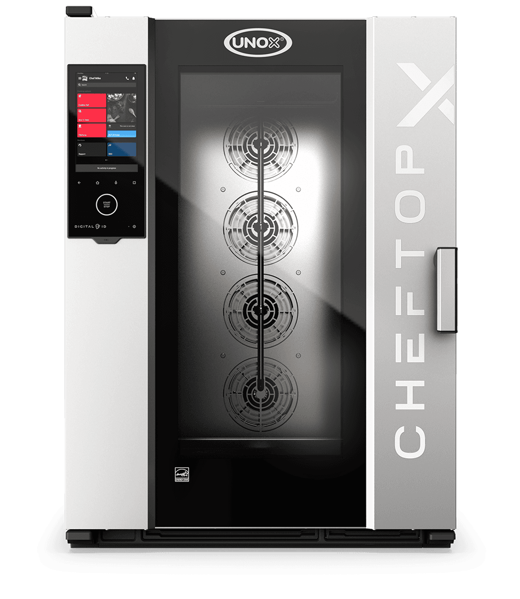 UNOX CHEFTOP-X™ Digital.ID™ XADA-10FS-EXRS-POE – 10 x 18"x26" Electric Countertop Combi Oven