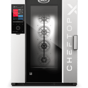 UNOX CHEFTOP-X™ Digital.ID™ XADA-10FS-EXRS – 10 x 18"x26" Electric Countertop Combi Oven