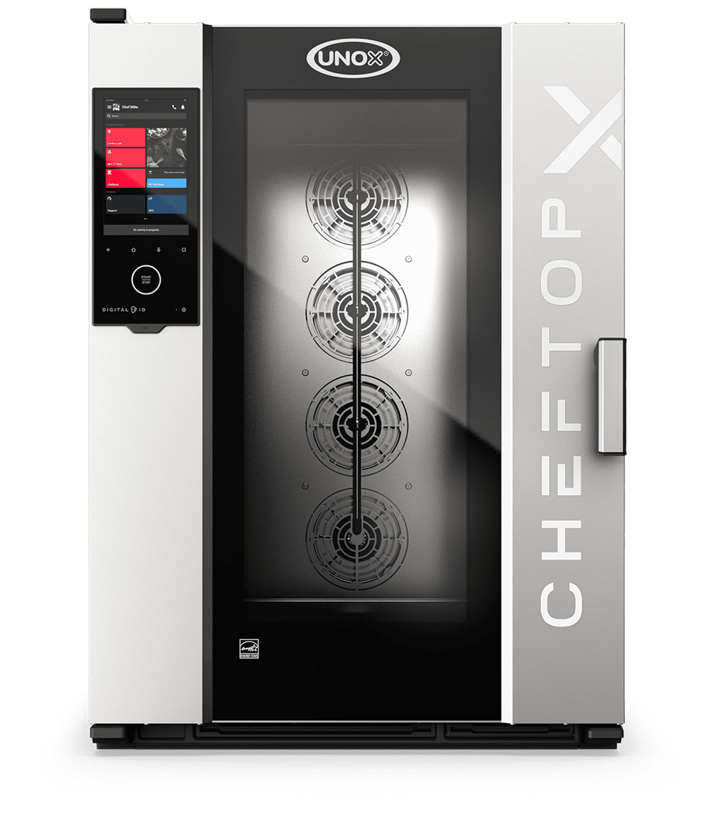 UNOX CHEFTOP-X™ Digital.ID™ XADA-10FS-EXRS – 10 x 18"x26" Electric Countertop Combi Oven