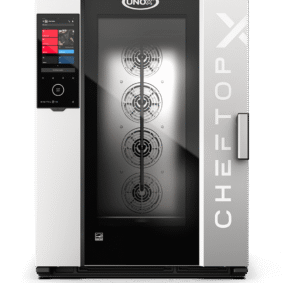 UNOX CHEFTOP-X™ Digital.ID™ XADA-10FS-GXRS – 10 x 18"x26" Gas Countertop Combi Oven