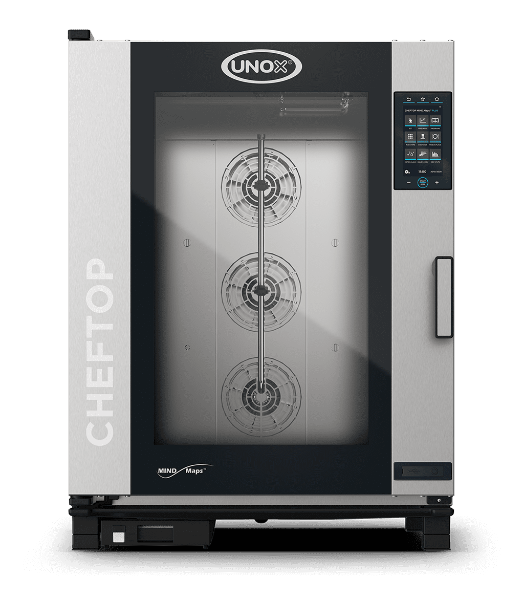 UNOX CHEFTOP MIND.Maps™ PLUS XAVC-10FS-GPRM – 10 x 18"x26" Gas Countertop Combi Oven