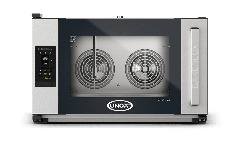 UNOX BAKERLUX SHOP.Pro™ TOUCH XAFR-04FSRV – 4 x 18"x26" Electric Convection Oven with Humidity