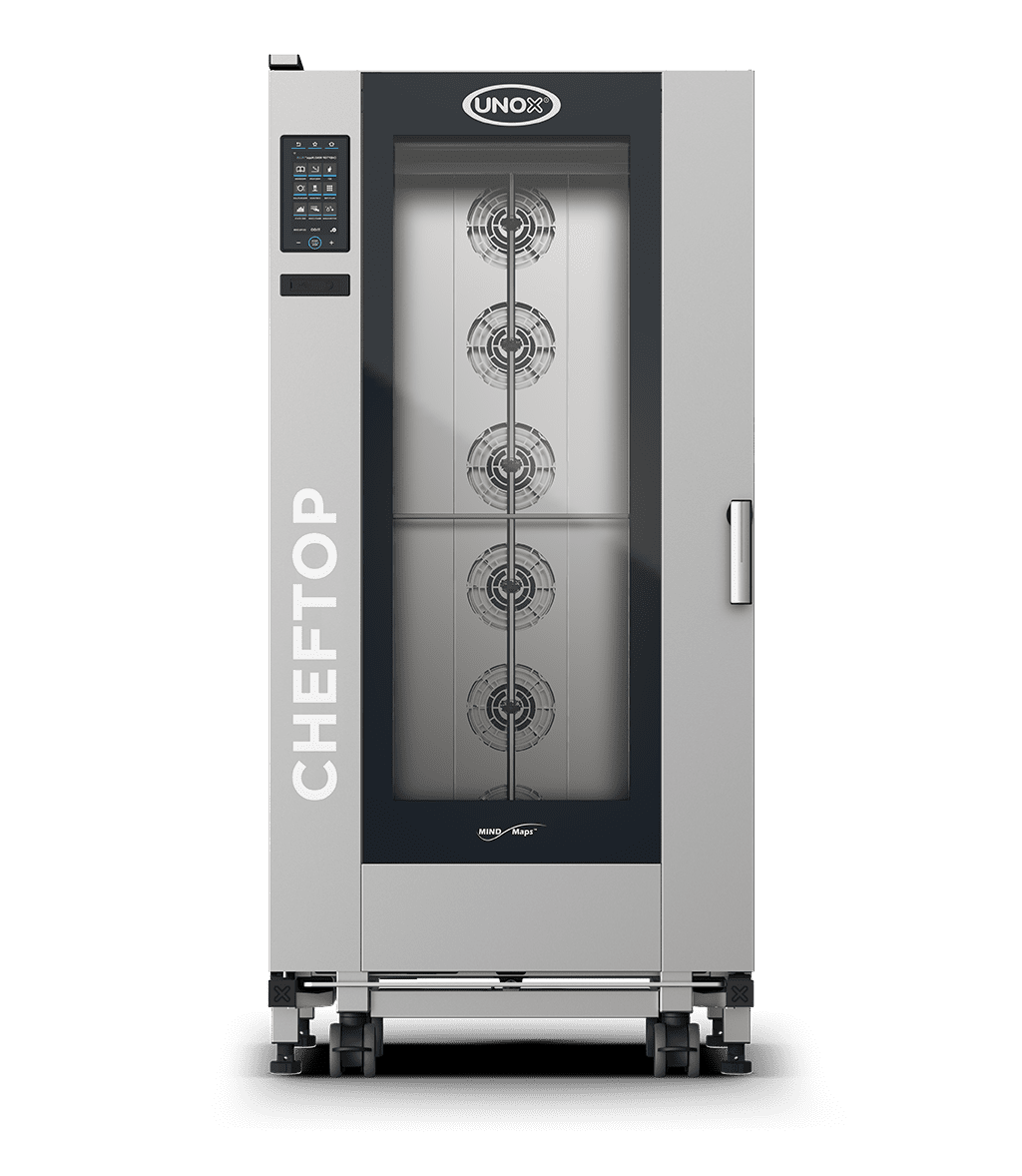 UNOX CHEFTOP MIND.Maps™ BIG PLUS XAVL-2021-NPRS – 20 x GN 2/1 Gas Roll-In Combi Oven