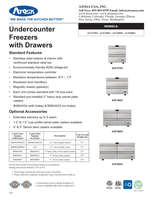 SPEC SHEET