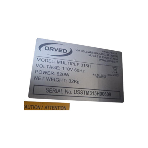Used Orved Multiple 315 Chamber Vacuum Packaging Machine – Certified Pre-Owned