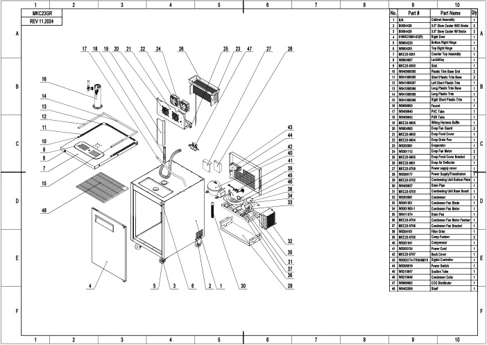 PARTS BREAKDOWN