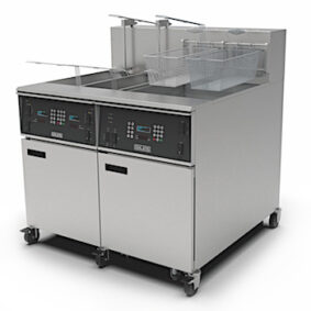 Giles EOF-10-10/20 Split-Vat Banked Electric Open Fryer