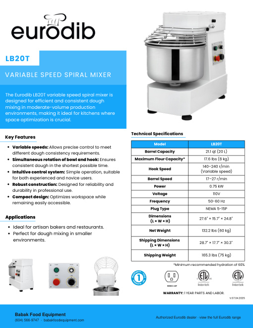 SPEC SHEET