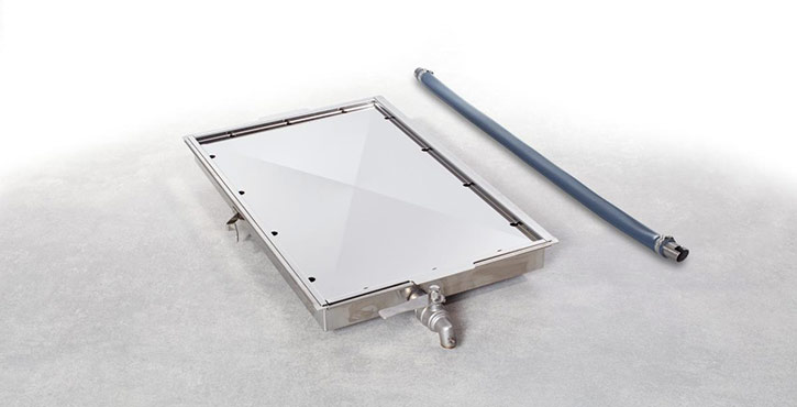 Rational Grease drip container with drain lock