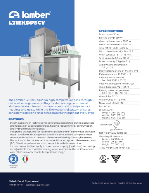 SPEC SHEET
